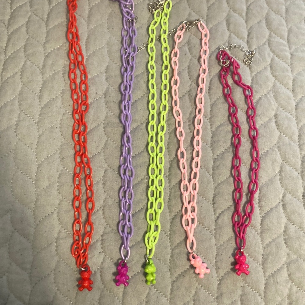 Bear chain necklaces